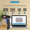 USB 2D All in One Wireless 2D Barcode Scanner with 2.4GHz Nano Receiver  (1 Year Warranty)