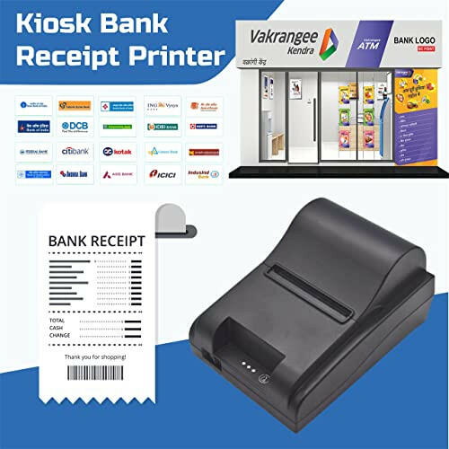 KP306 - 80mm (3 Inch) USB Bluetooth Bill Printer