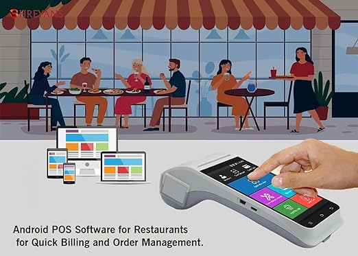 Handheld Touch Screen Mobile POS with Free Billing Software & Inbuilt ...